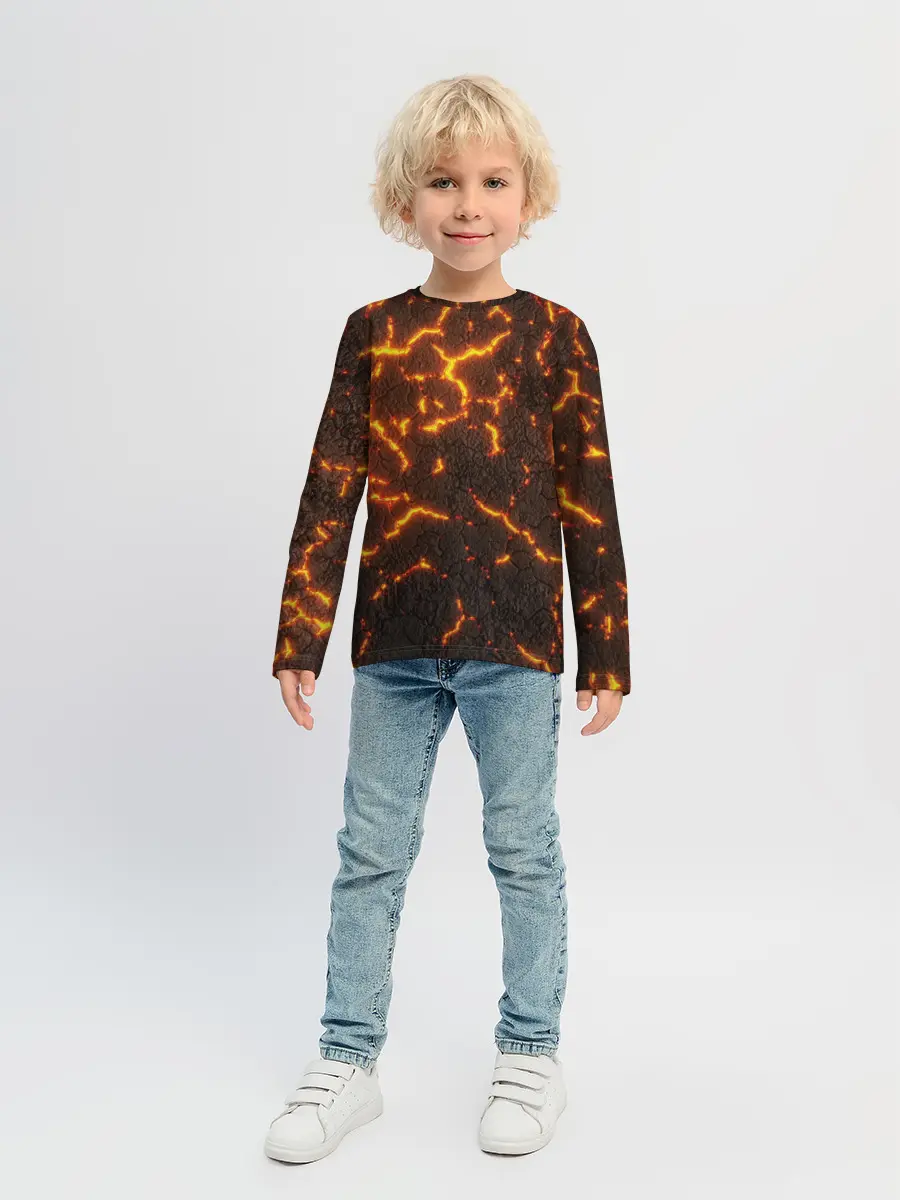 Детский лонгслив / Помпеи 3D