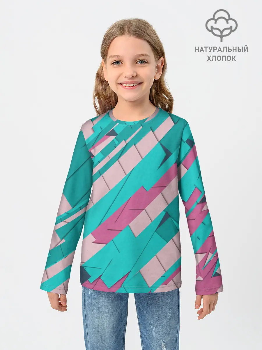 Детский лонгслив / Геометрическая Абстракция