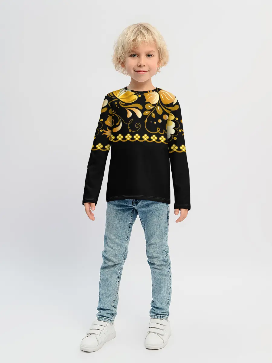 Детский лонгслив / Цветы