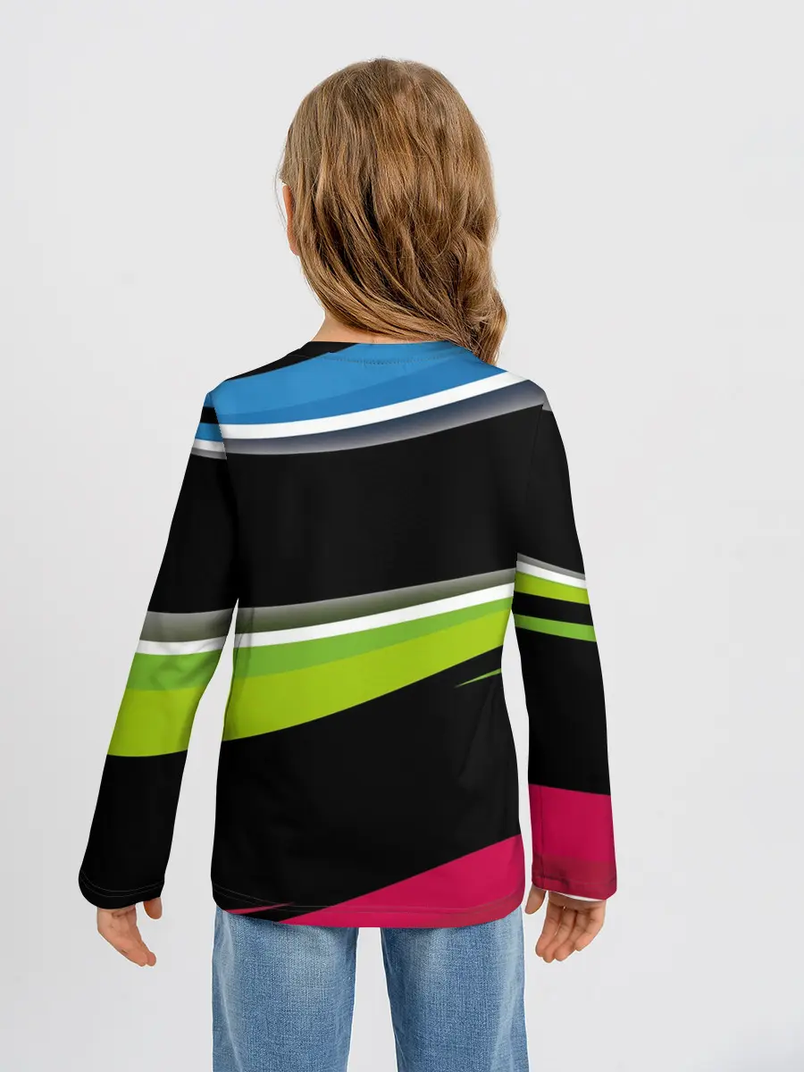 Детский лонгслив / Волны