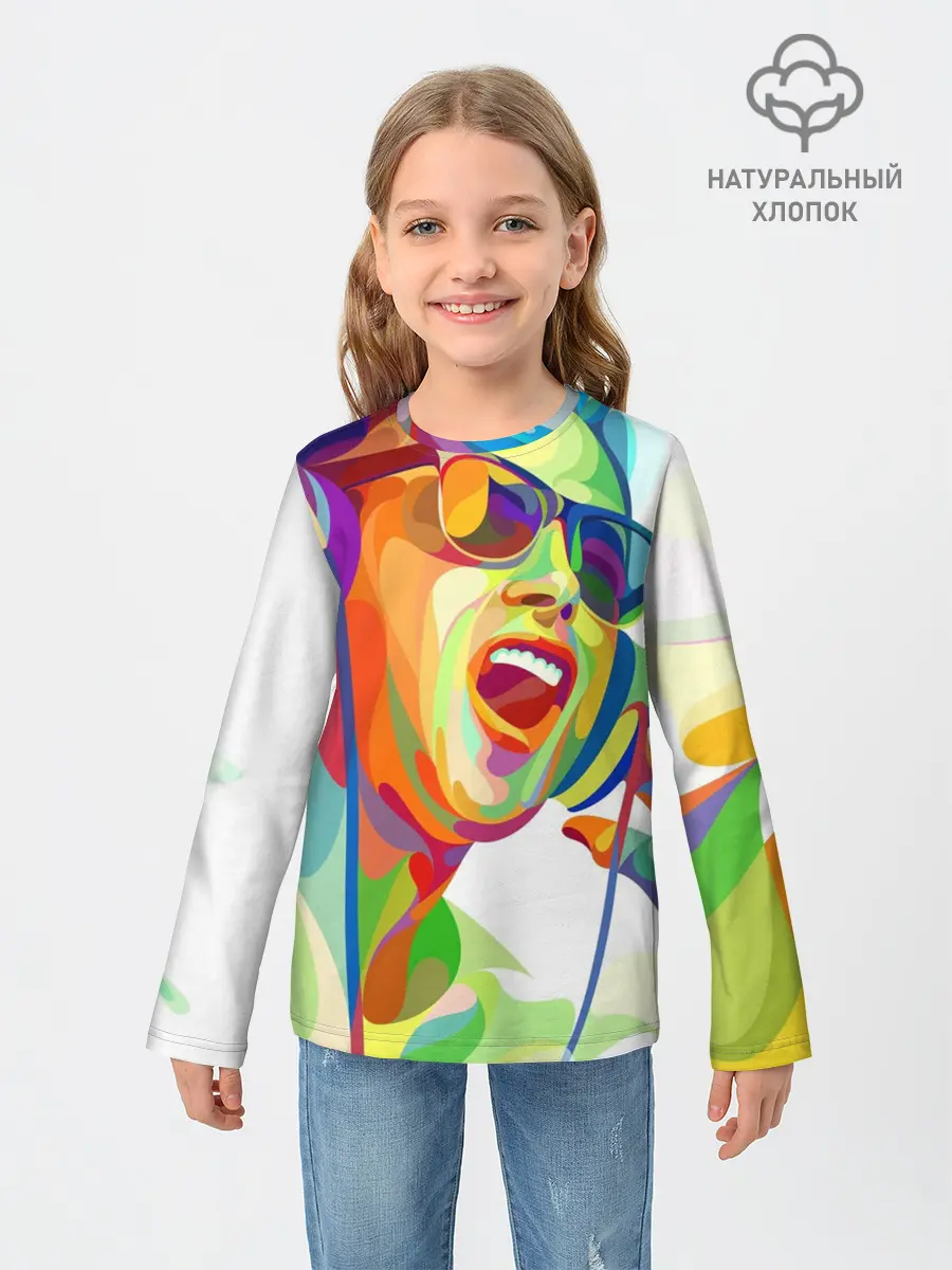 Детский лонгслив / Слушаем Музыку