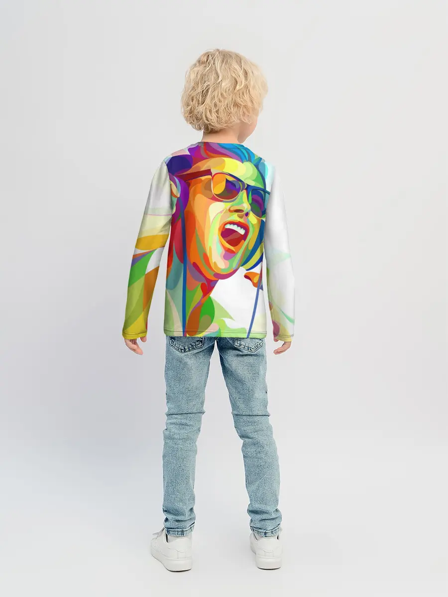 Детский лонгслив / Слушаем Музыку