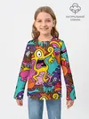 Детский лонгслив / crazy abstraction