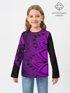Детский лонгслив / Сирень 3D