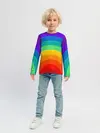 Детский лонгслив / Круговая радуга