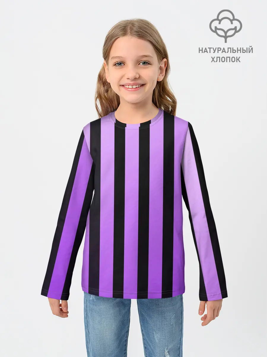 Детский лонгслив / Полосатость