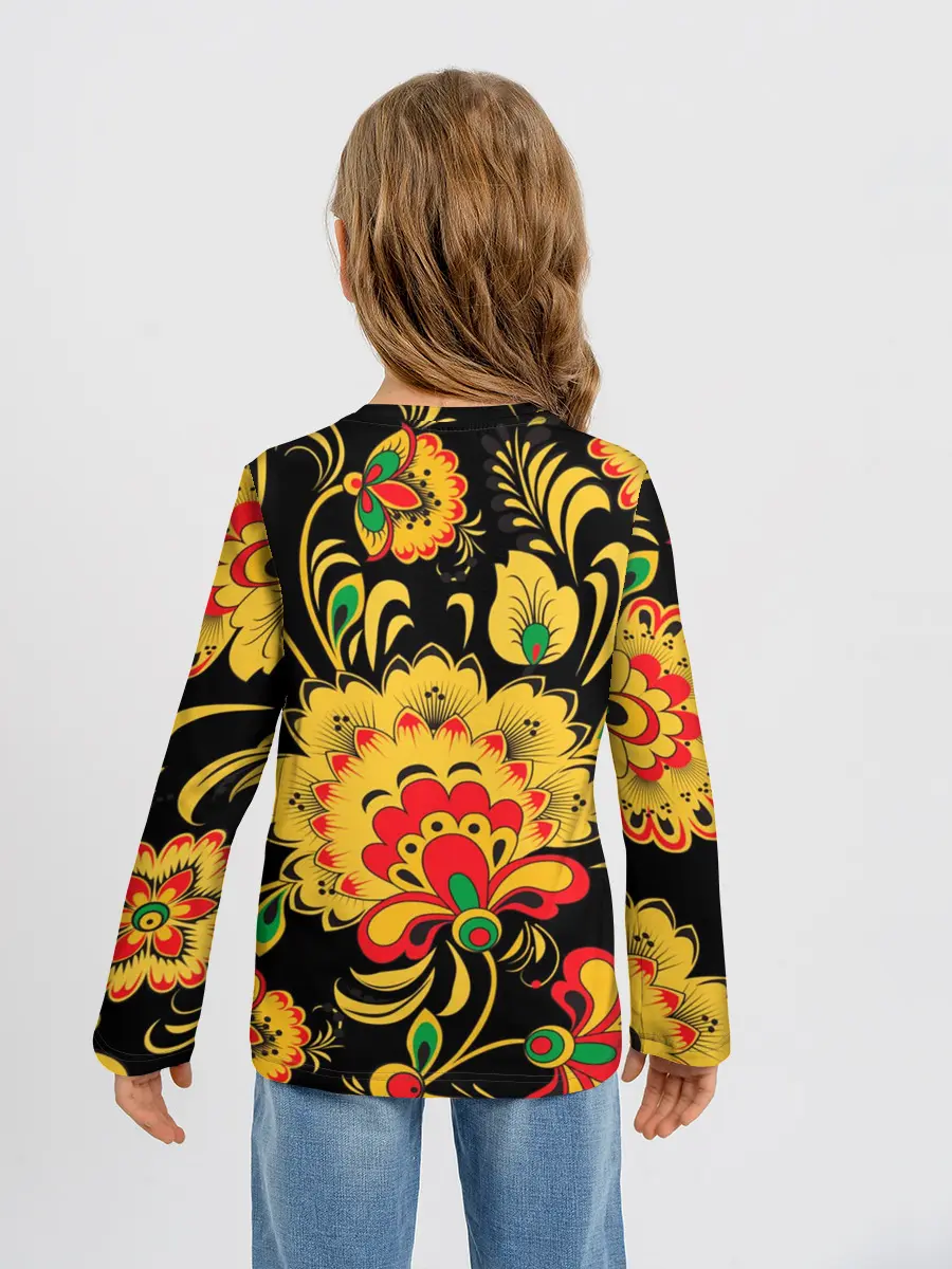 Детский лонгслив / Хохлома