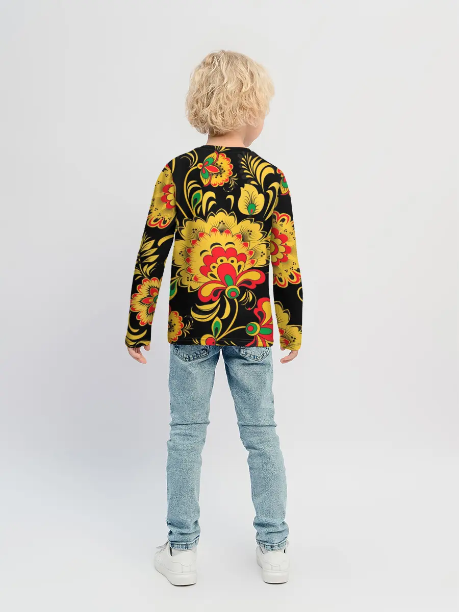 Детский лонгслив / Хохлома