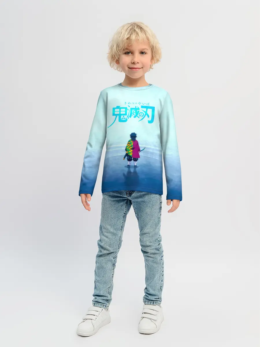 Детский лонгслив / Гию Томиока Kimetsu no Yaiba