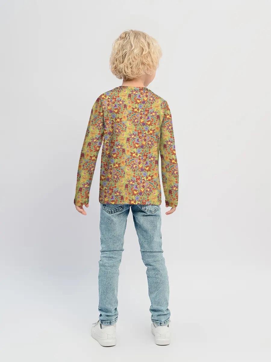 Детский лонгслив / Волшебный лес.