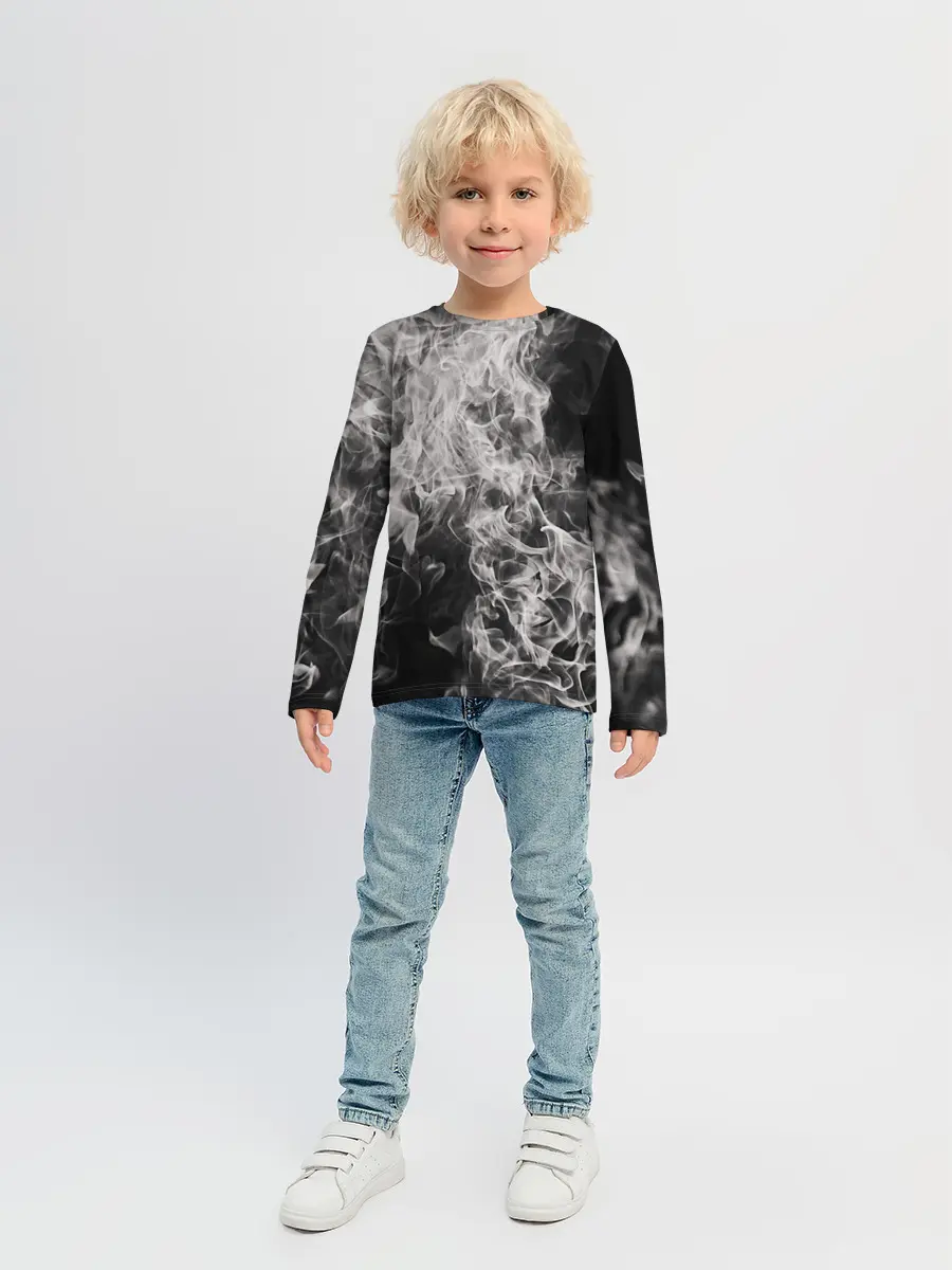 Детский лонгслив / Fire and Smoke