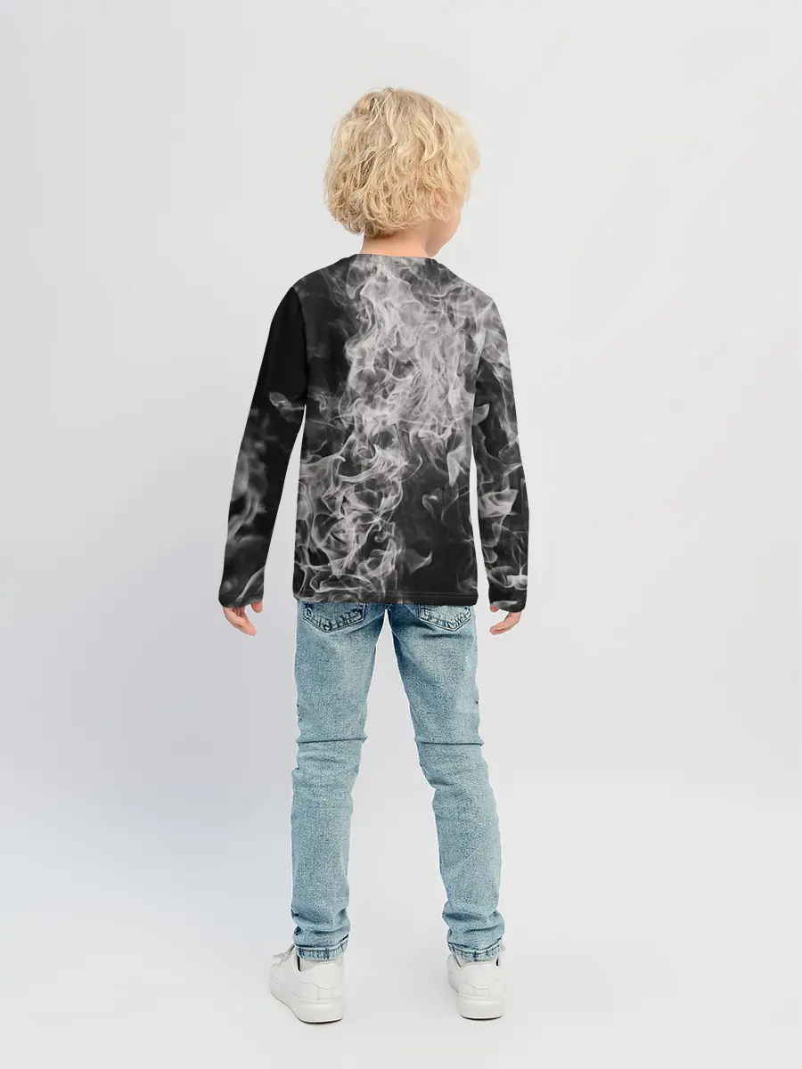 Детский лонгслив / Fire and Smoke