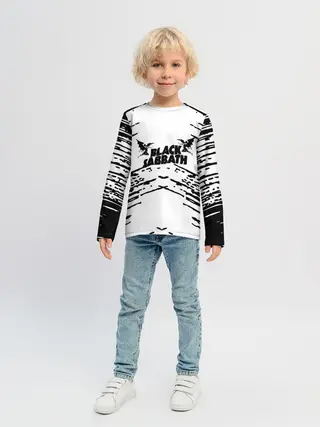 Детский лонгслив / black sabbath