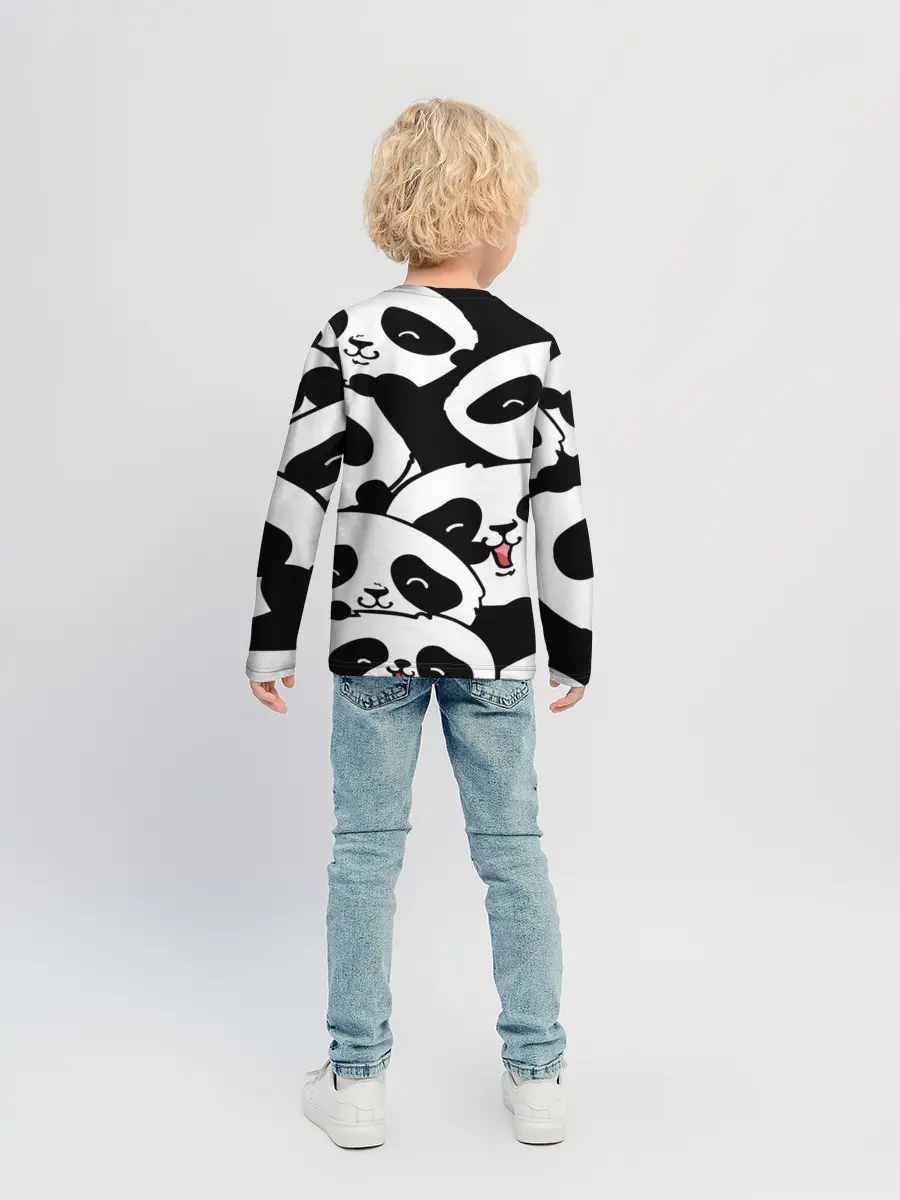 Детский лонгслив / панды