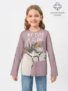 Детский лонгслив / My cute llama
