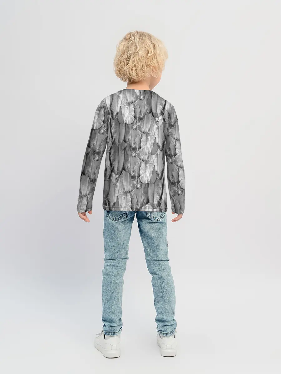 Детский лонгслив / White Raven