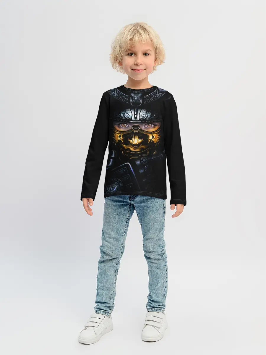 Детский лонгслив / Девушка Самурай