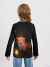 Детский лонгслив / Лиса с огненной короной