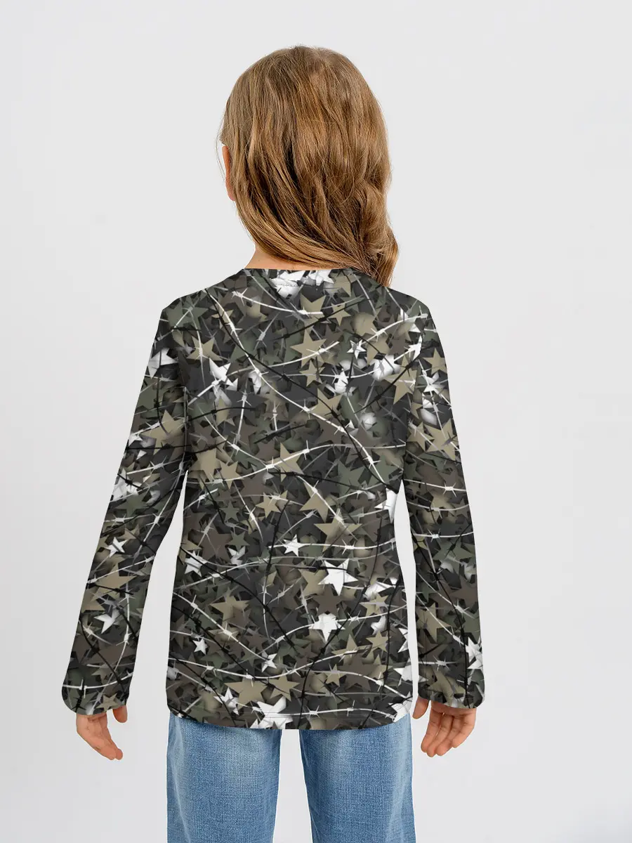 Детский лонгслив / Звёзды и колючки