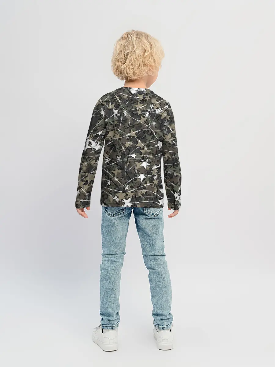 Детский лонгслив / Звёзды и колючки