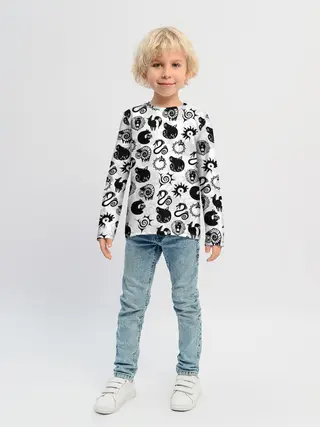 Детский лонгслив / 7 СМЕРТНЫХ ГРЕХОВ СИМВОЛЫ