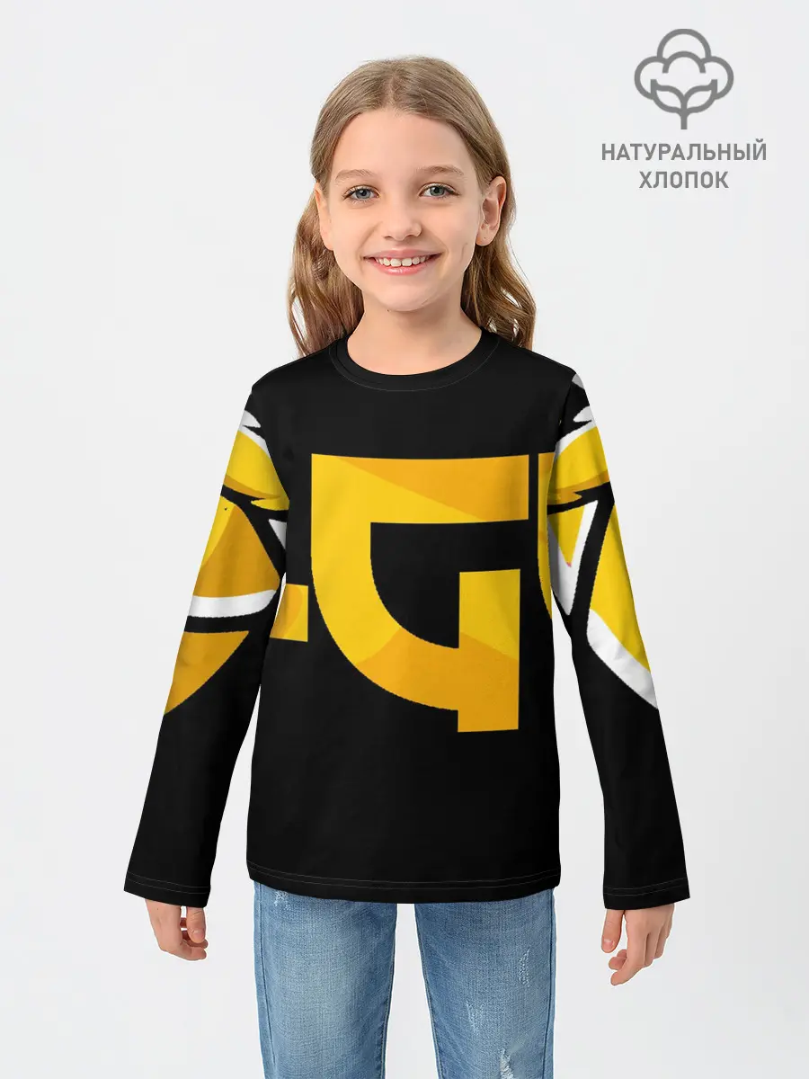 Детский лонгслив / Yellow Asia