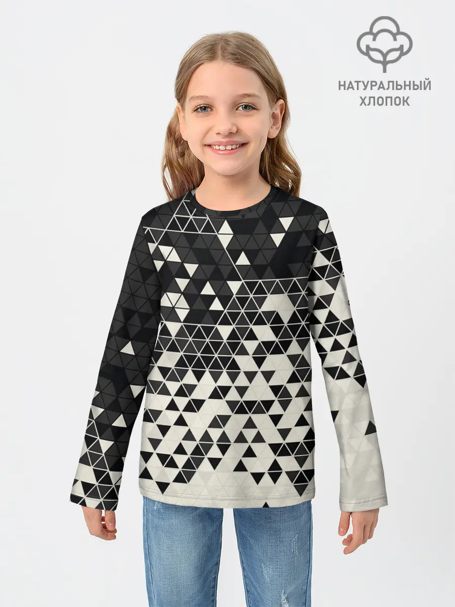 Детский лонгслив / Абстракция