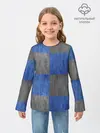 Детский лонгслив / Denim Patchwork