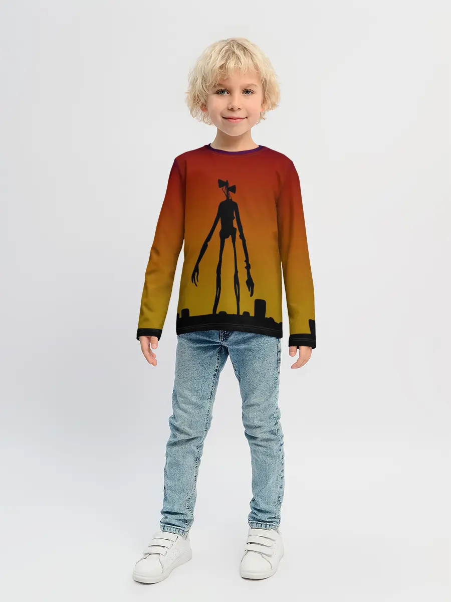 Детский лонгслив / СИРЕНОГОЛОВЫЙ | МОНСТР