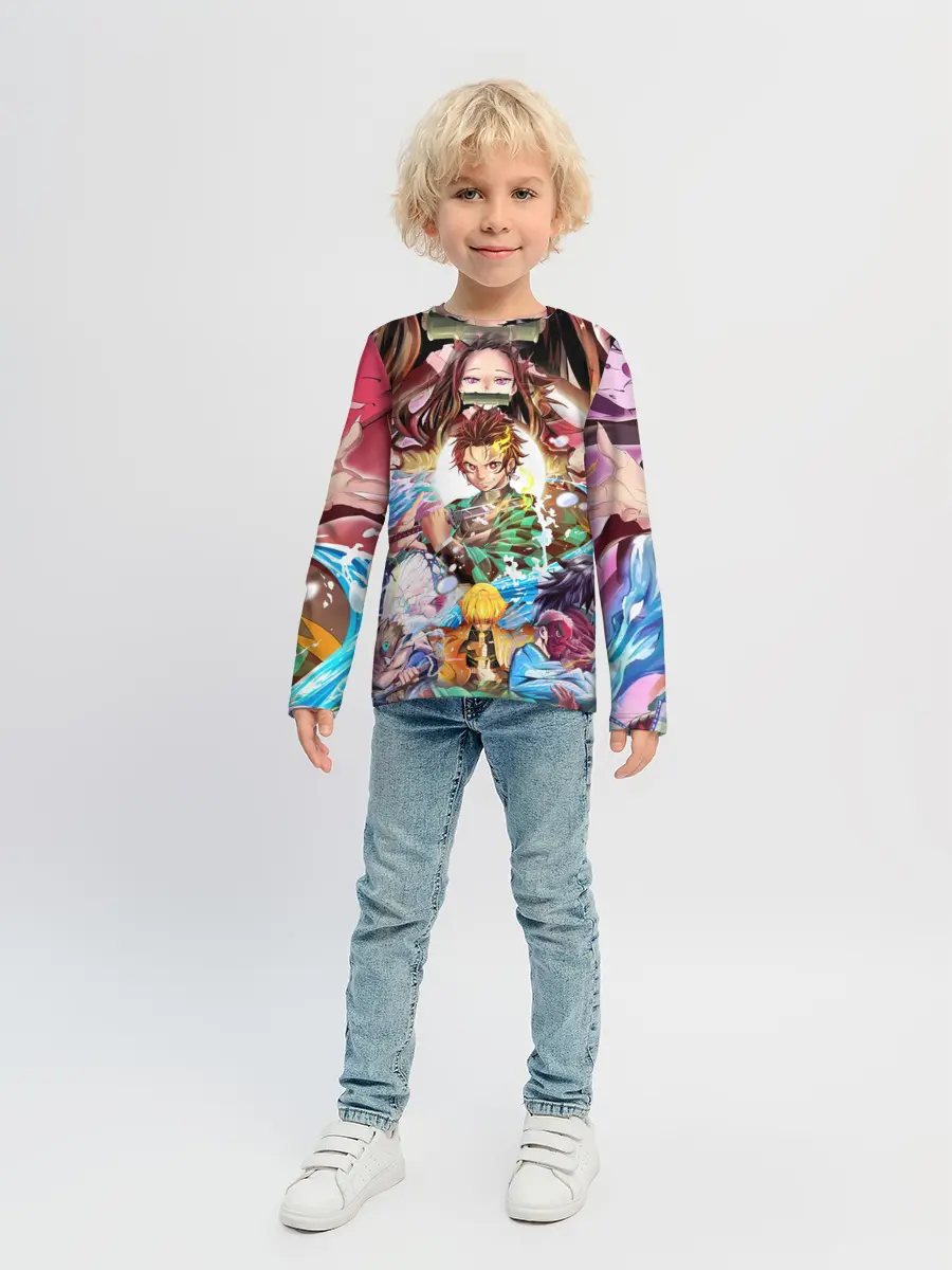 Детский лонгслив / ТАНДЖИРО НЕЗУКО ЗЕНИЦУ / KNY