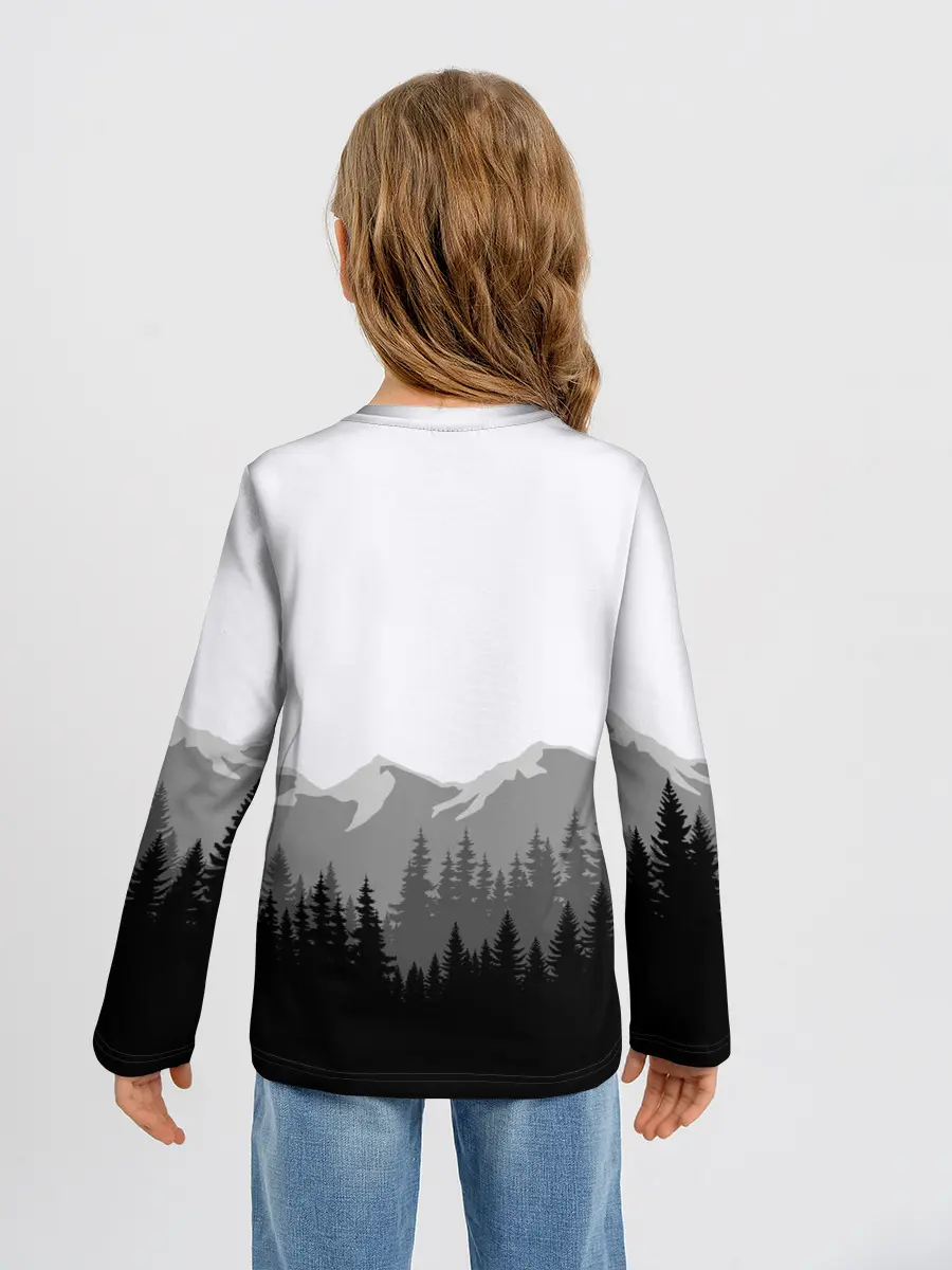 Детский лонгслив / SIREN HEAD | DARK FOREST