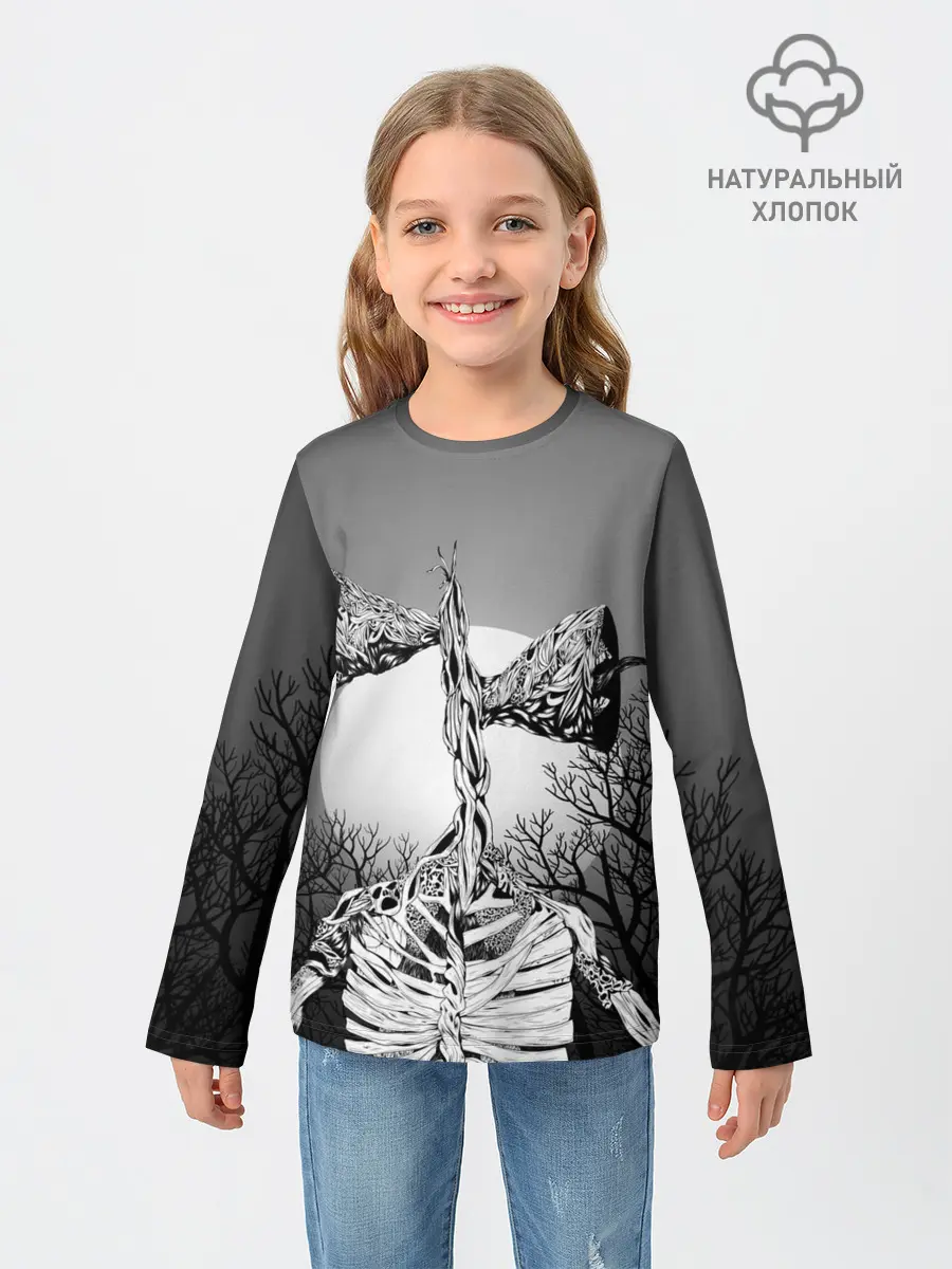 Детский лонгслив / СИРЕНОГОЛОВЫЙ