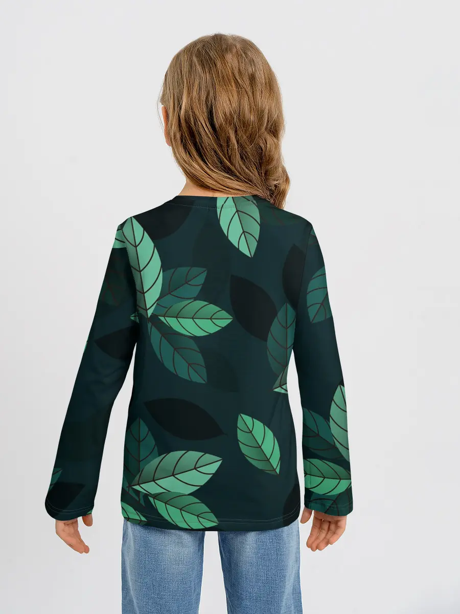 Детский лонгслив / листва