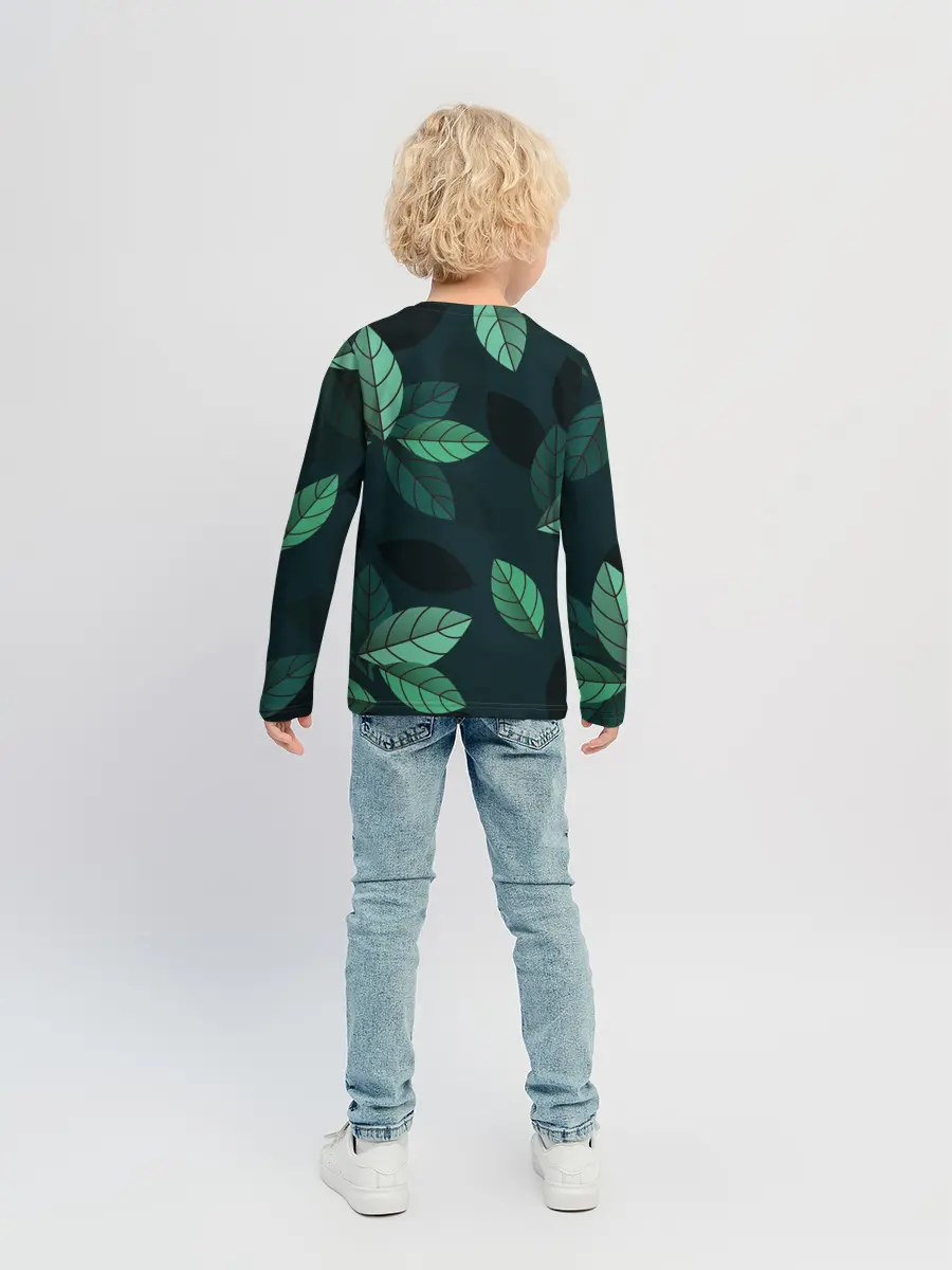 Детский лонгслив / листва