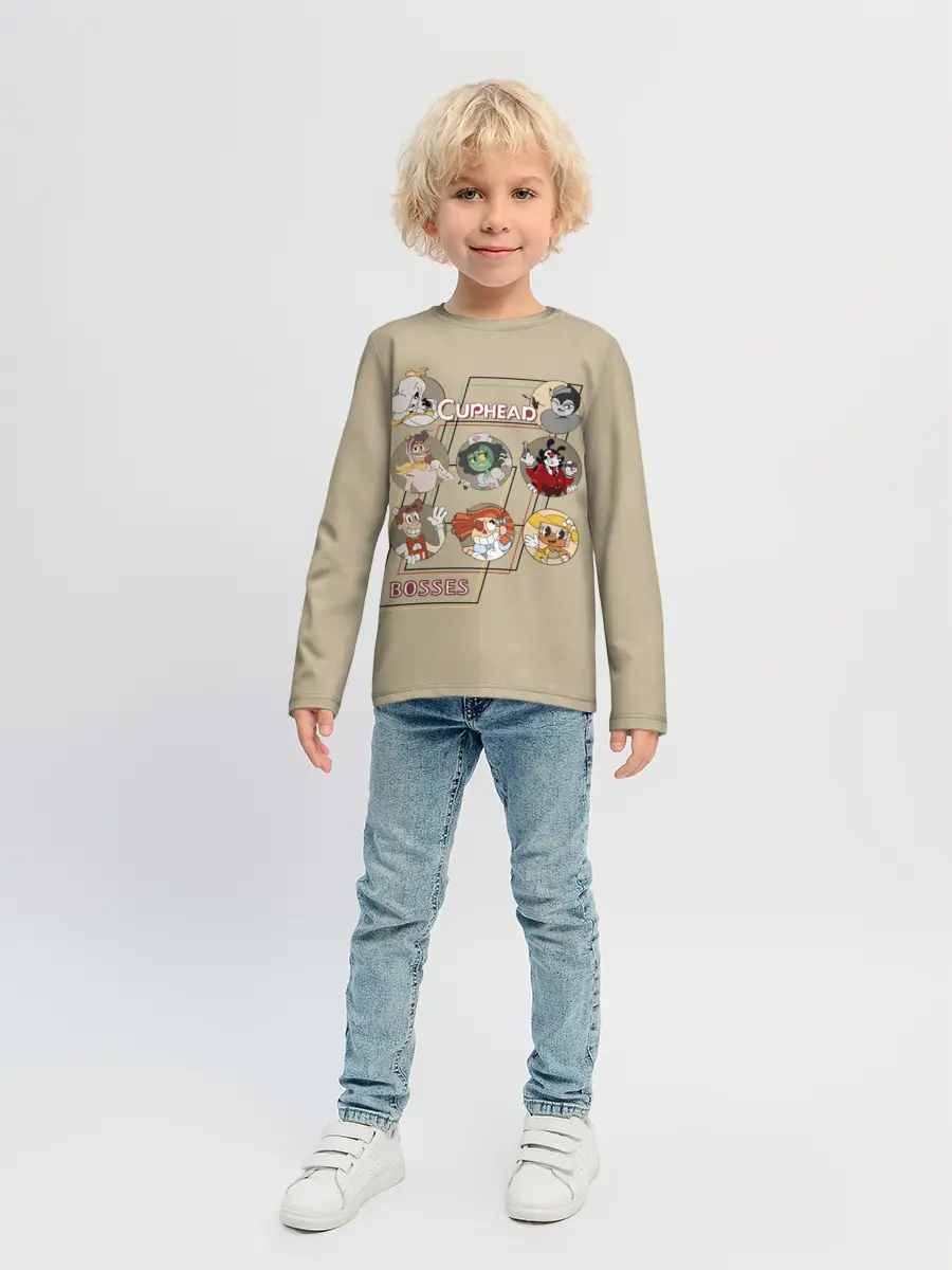 Детский лонгслив / Боссы caphead