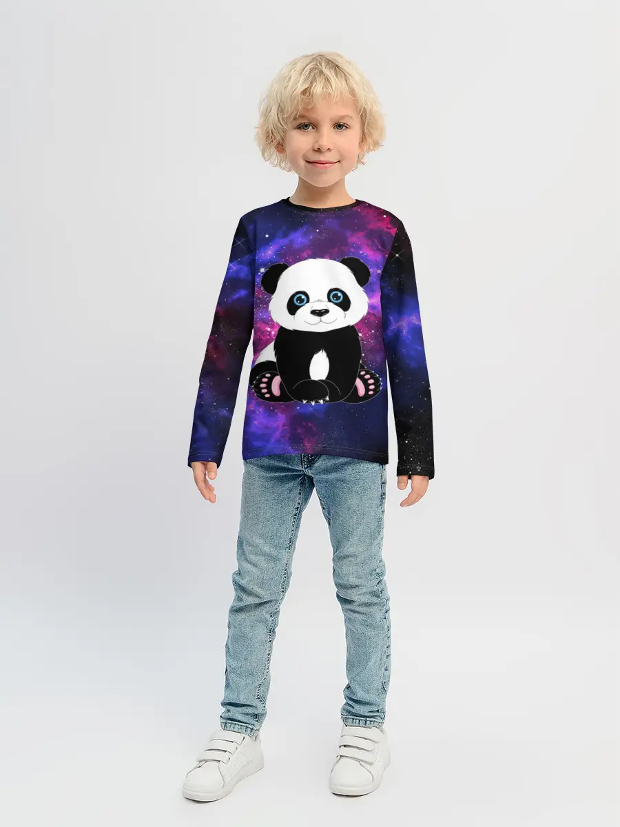 Детский лонгслив / Space Panda