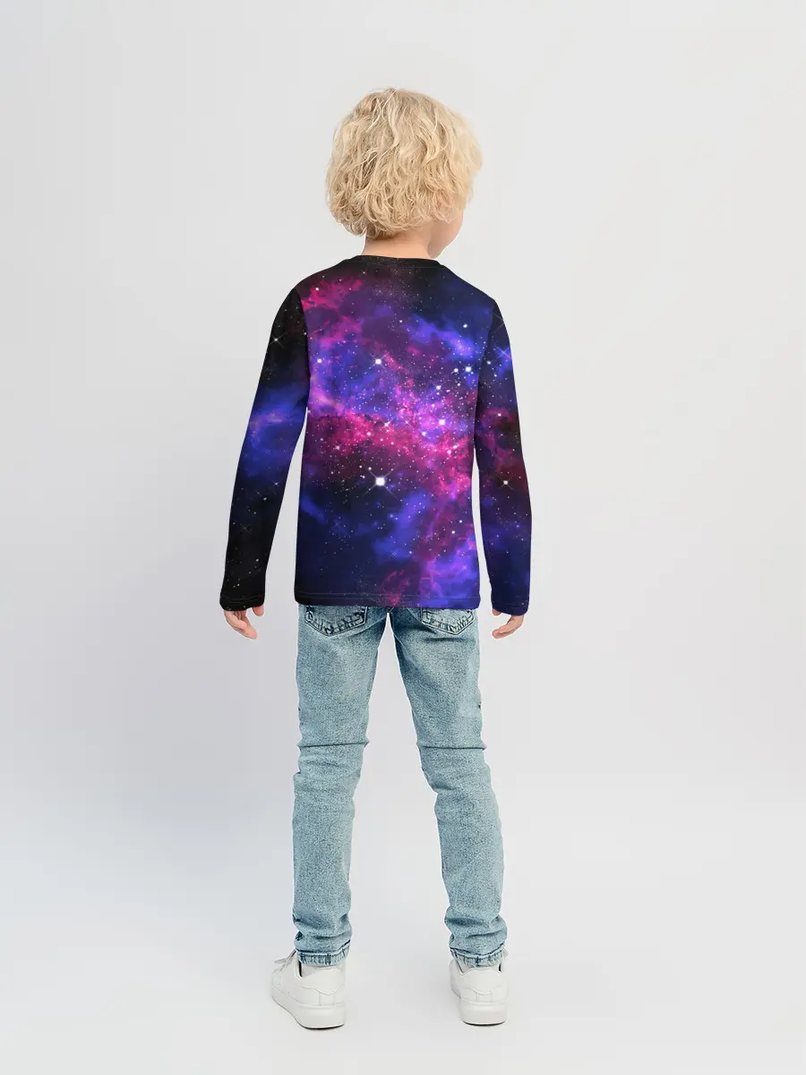 Детский лонгслив / Space Panda