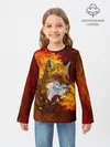 Детский лонгслив / Огненный Лис