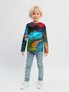 Детский лонгслив / Цветной дестрой