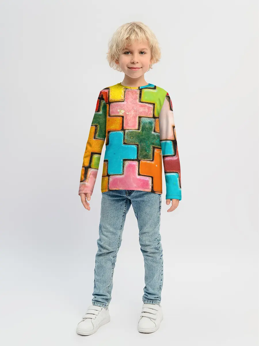 Детский лонгслив / Крестик