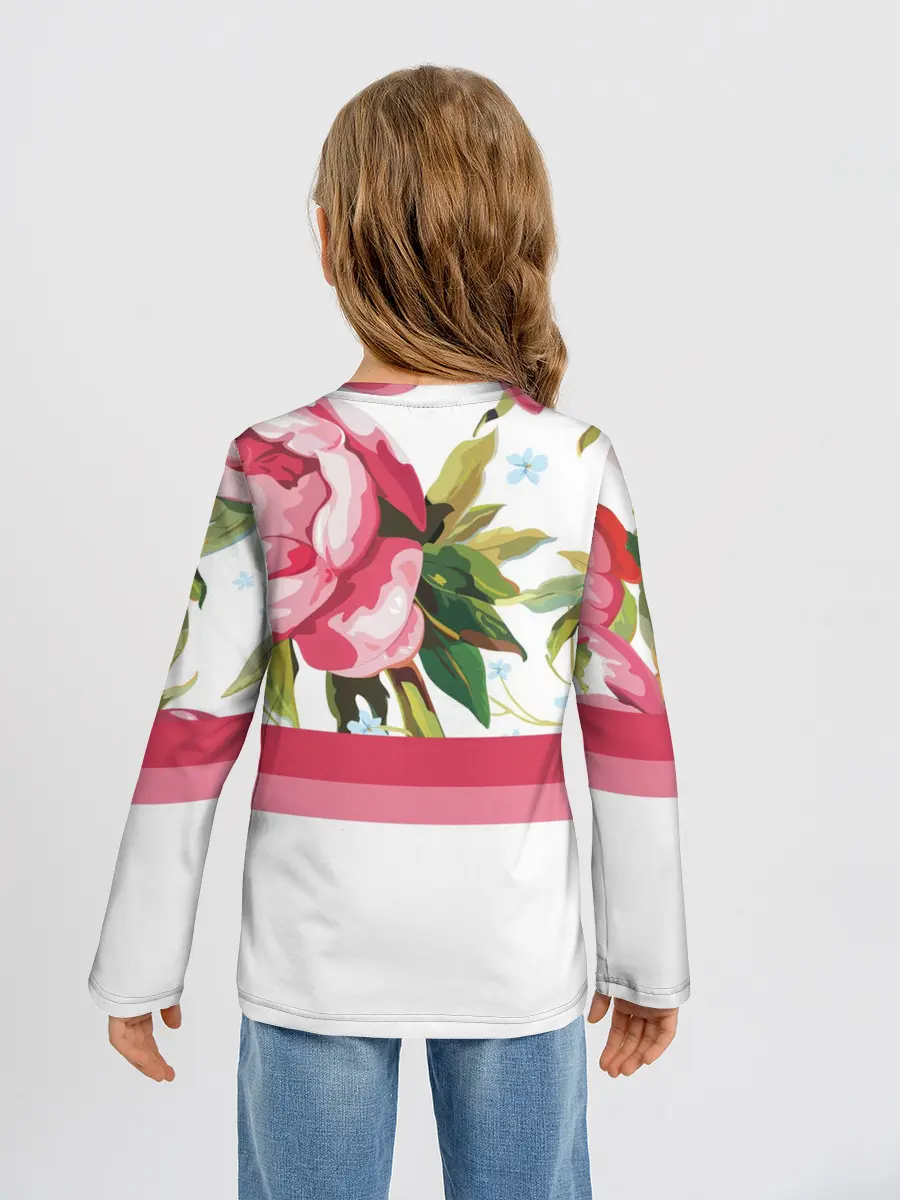 Детский лонгслив / Нежные Розы