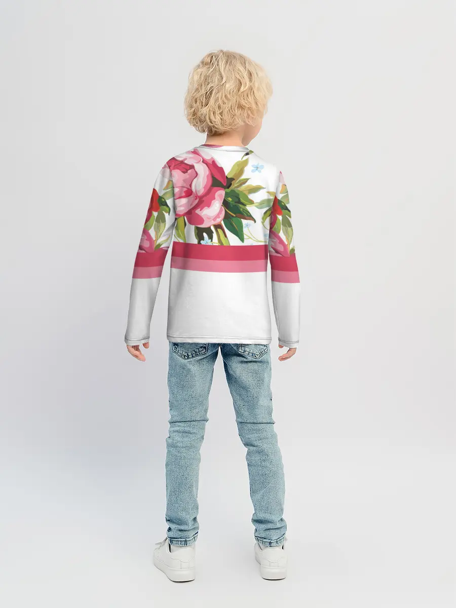 Детский лонгслив / Нежные Розы