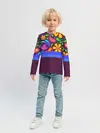 Детский лонгслив / Мультяшные Цветы