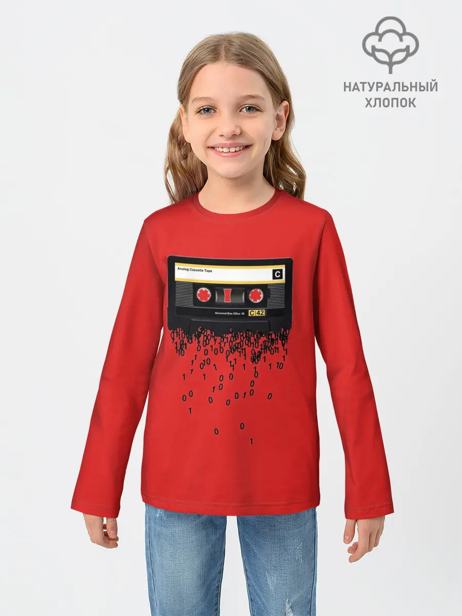Детский лонгслив / The death of the cassette tape