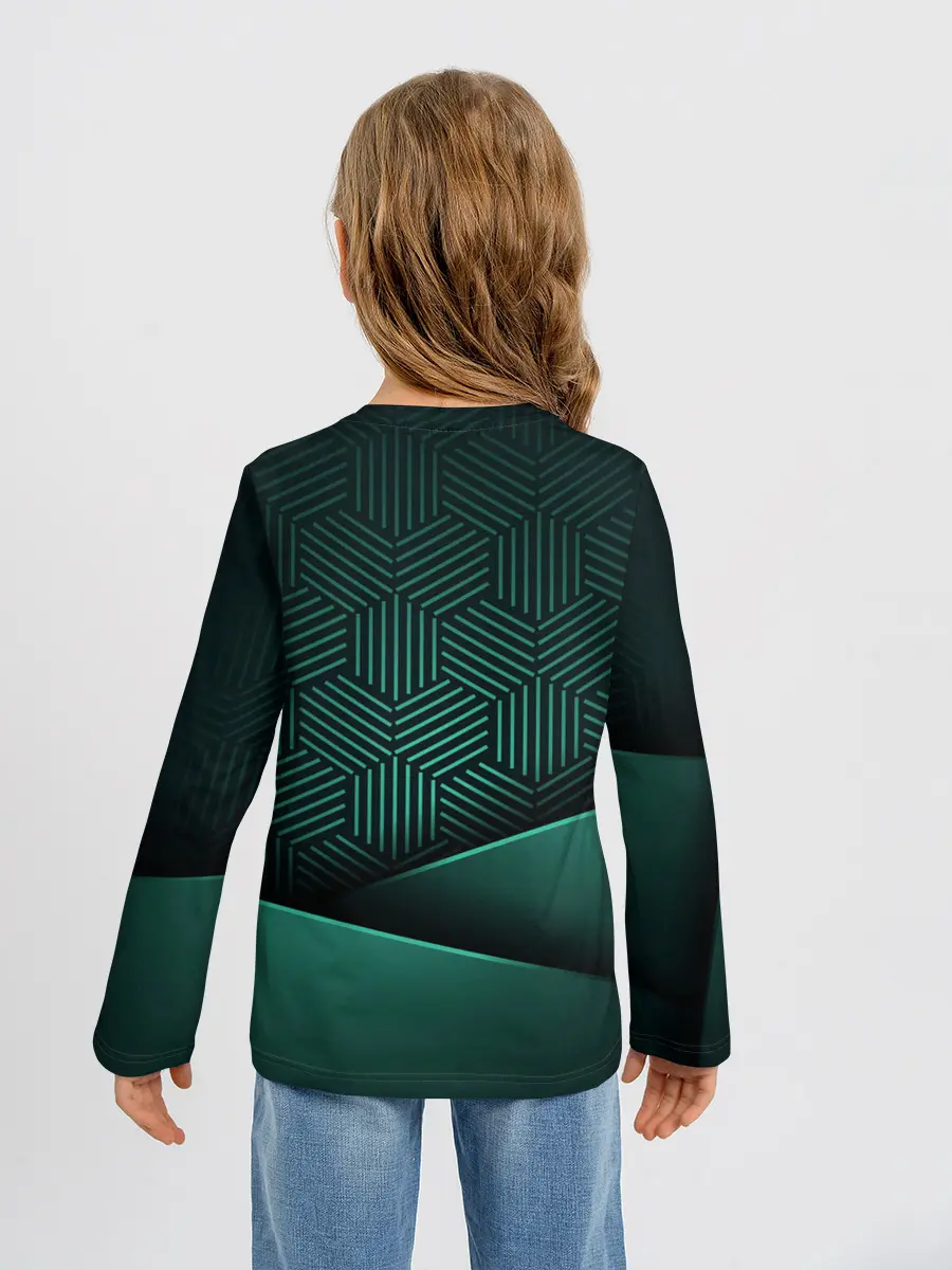 Детский лонгслив / Luxury Green