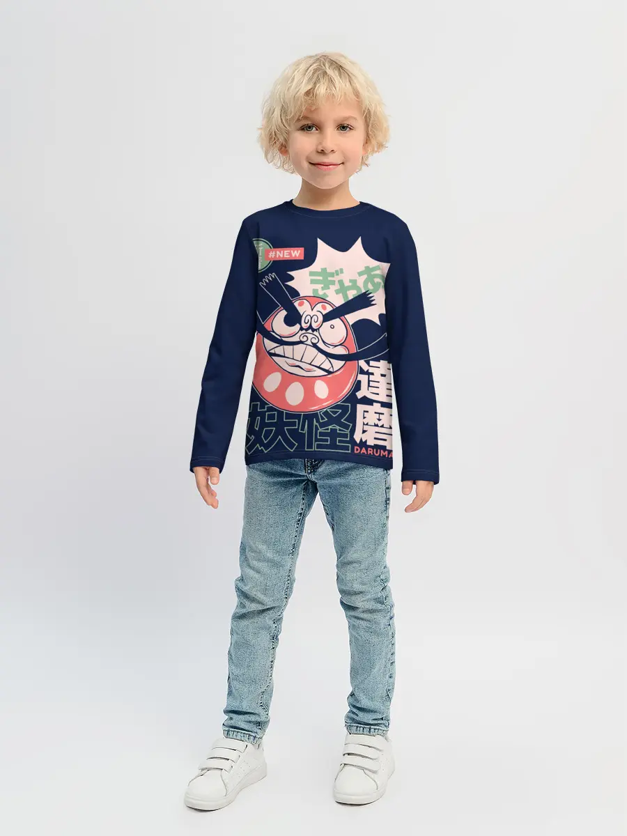 Детский лонгслив / Anime Daruma Demon Yokai