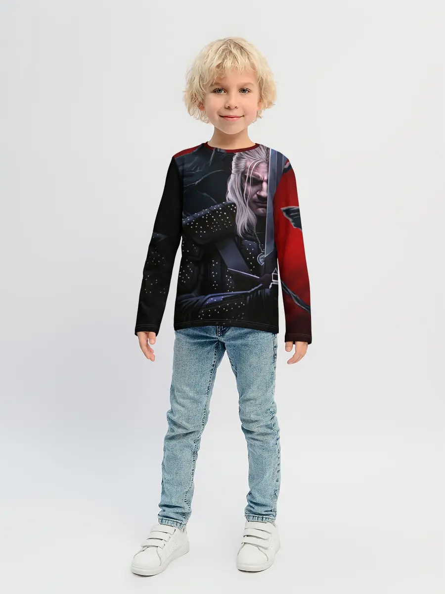 Детский лонгслив / Ведьмак Геральт