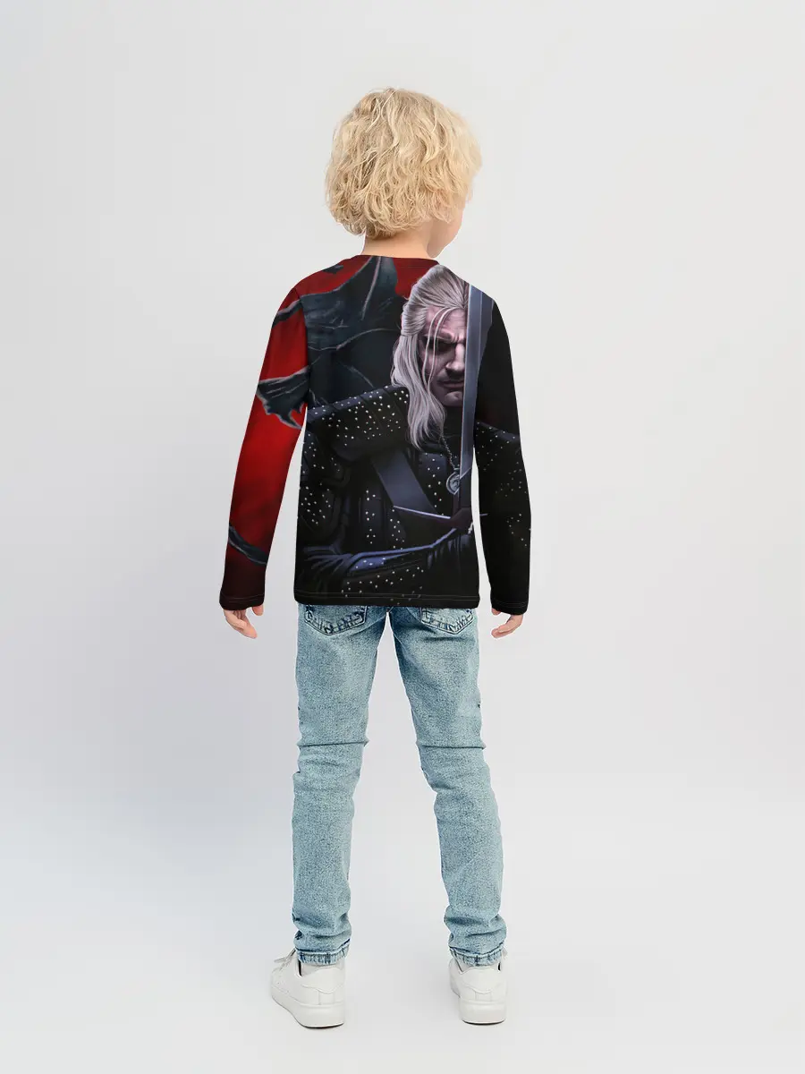 Детский лонгслив / Ведьмак Геральт