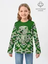 Детский лонгслив / Minecraft Крипер