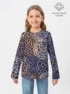 Детский лонгслив / текстура японские узоры
